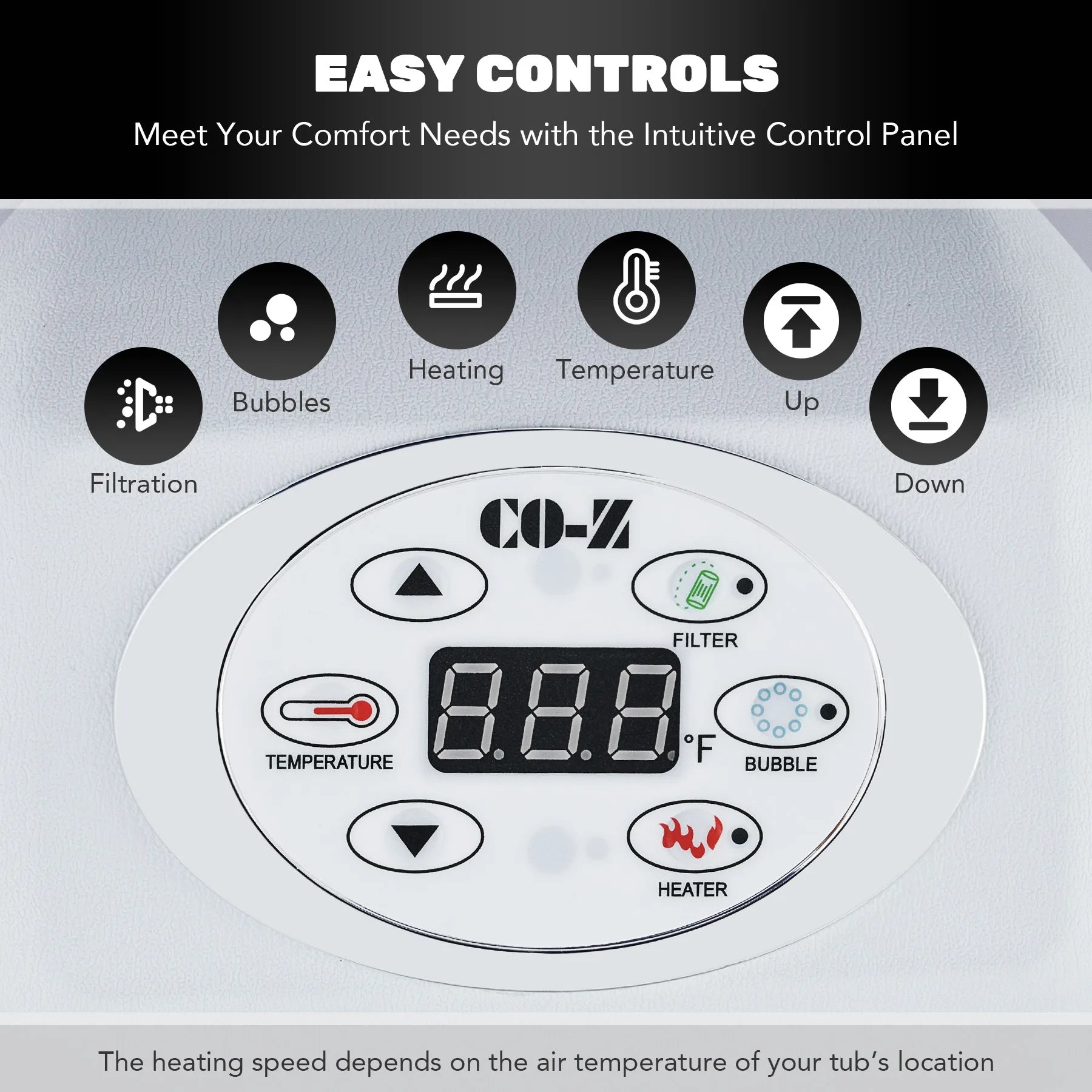 Outdoor 6 Person Round Whirlpool Inflatable Hot Tub Spa Jet 130 Massaging gray