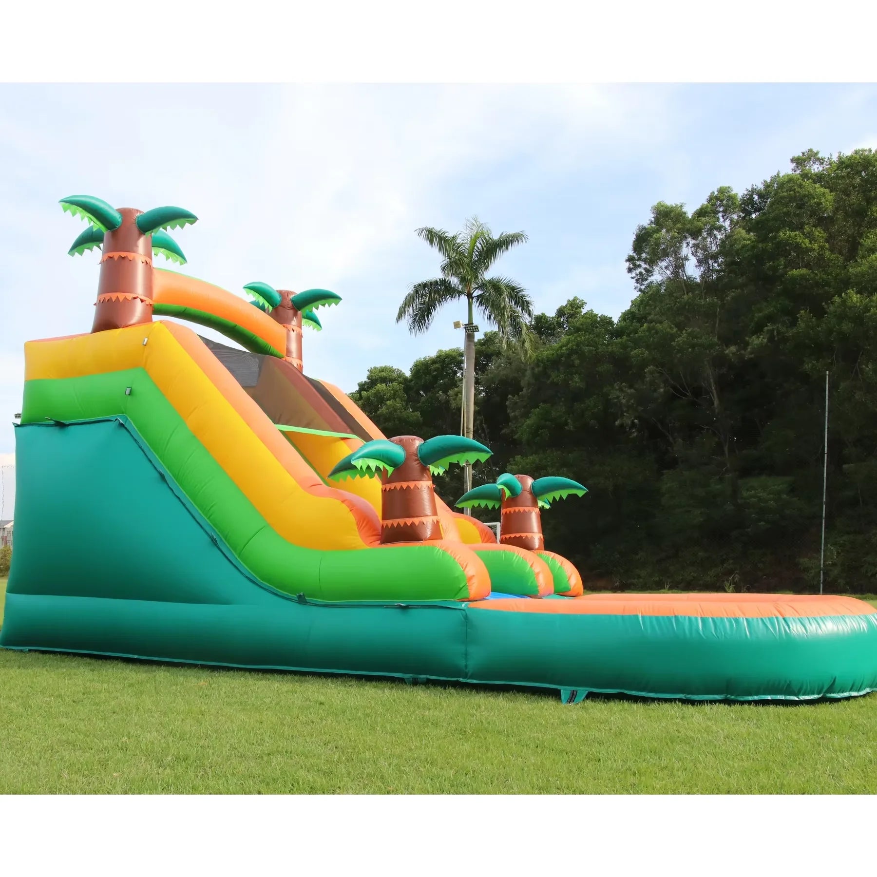 RTS Inflatable Summer Outdoor Sildes Air Bounce Water amusement Play Equipment Inflatble Water Double Slide Bubble Ball Pit