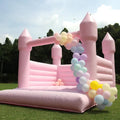White Inflatable Bounce House Jumper Bouncy Castle PVC Large Commercial Kids Jumping Bed with Blower for Outdoor Fun Sports Toy