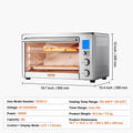 10-IN-1 Countertop Convection Oven, 28L/29.6Qt Multifunctional Conventional Oven Countertop, 1800W 4-Tier Toaster Home Use