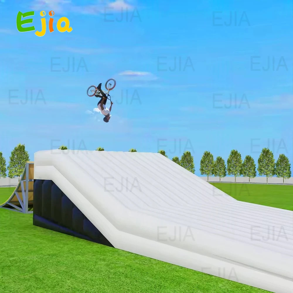 USA Warehouse Inflatable Stunt Jump airbag Landing Mtb Bmx Freestyle Fmx Airbag Inflatable Landing Ramp For Extreme Sports Games