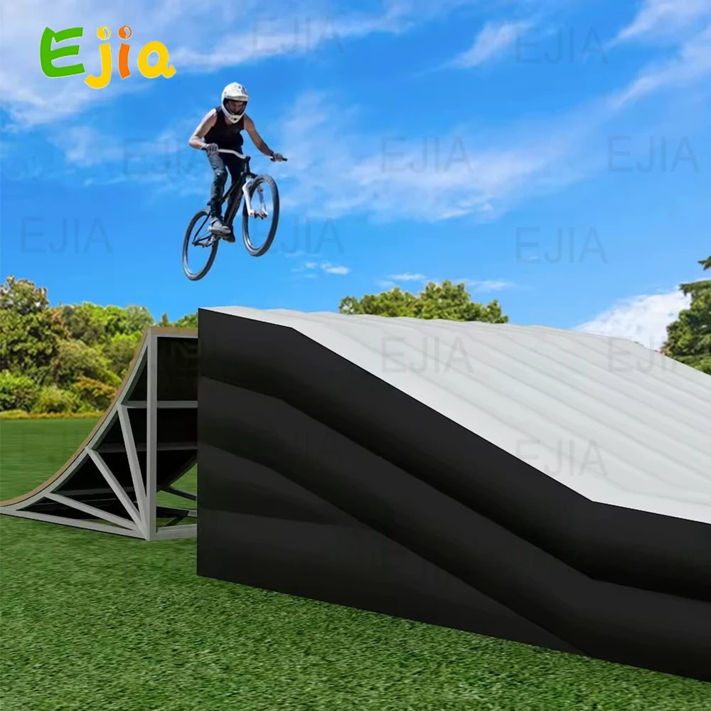 USA Warehouse Inflatable Stunt Jump airbag Landing Mtb Bmx Freestyle Fmx Airbag Inflatable Landing Ramp For Extreme Sports Games