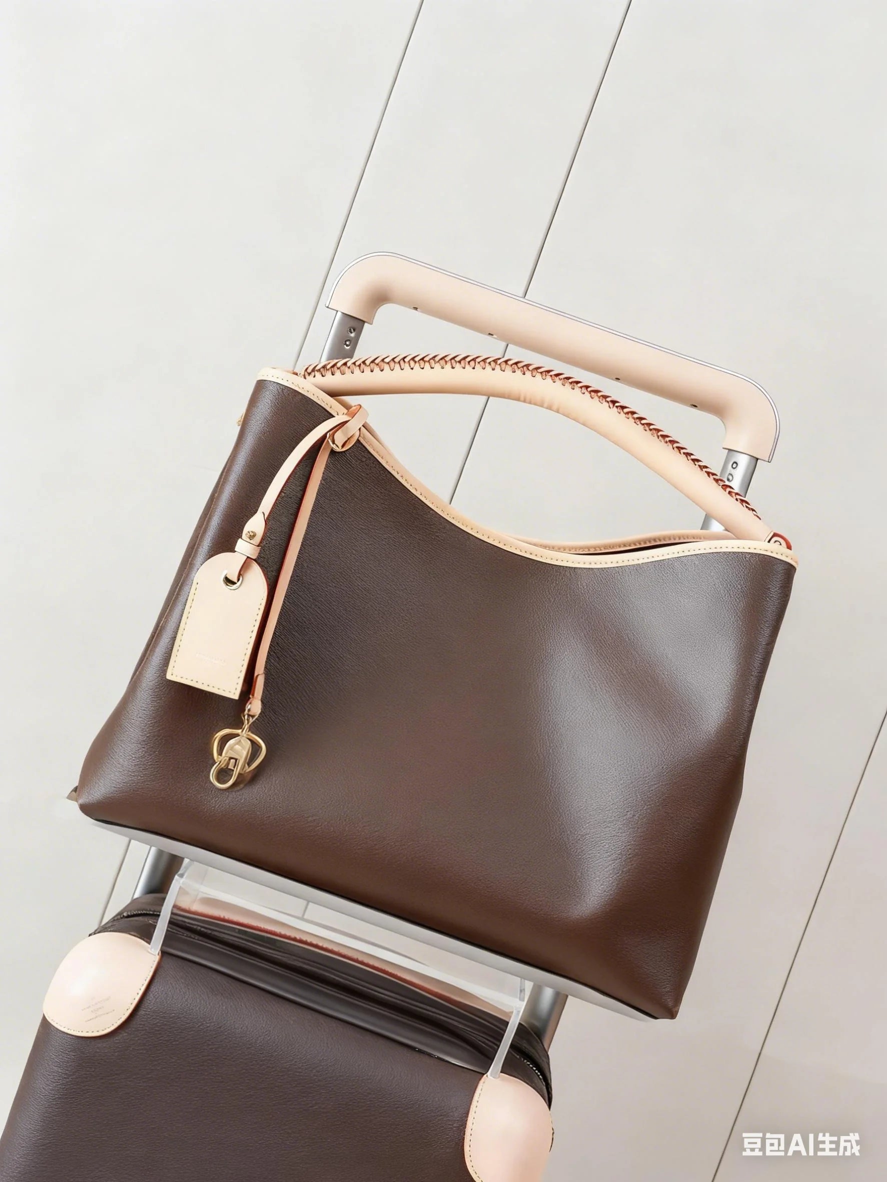 2025 New Fashionable and Christmas Present Double Handle and Single Zippers Large Capacity Tote Handbag
