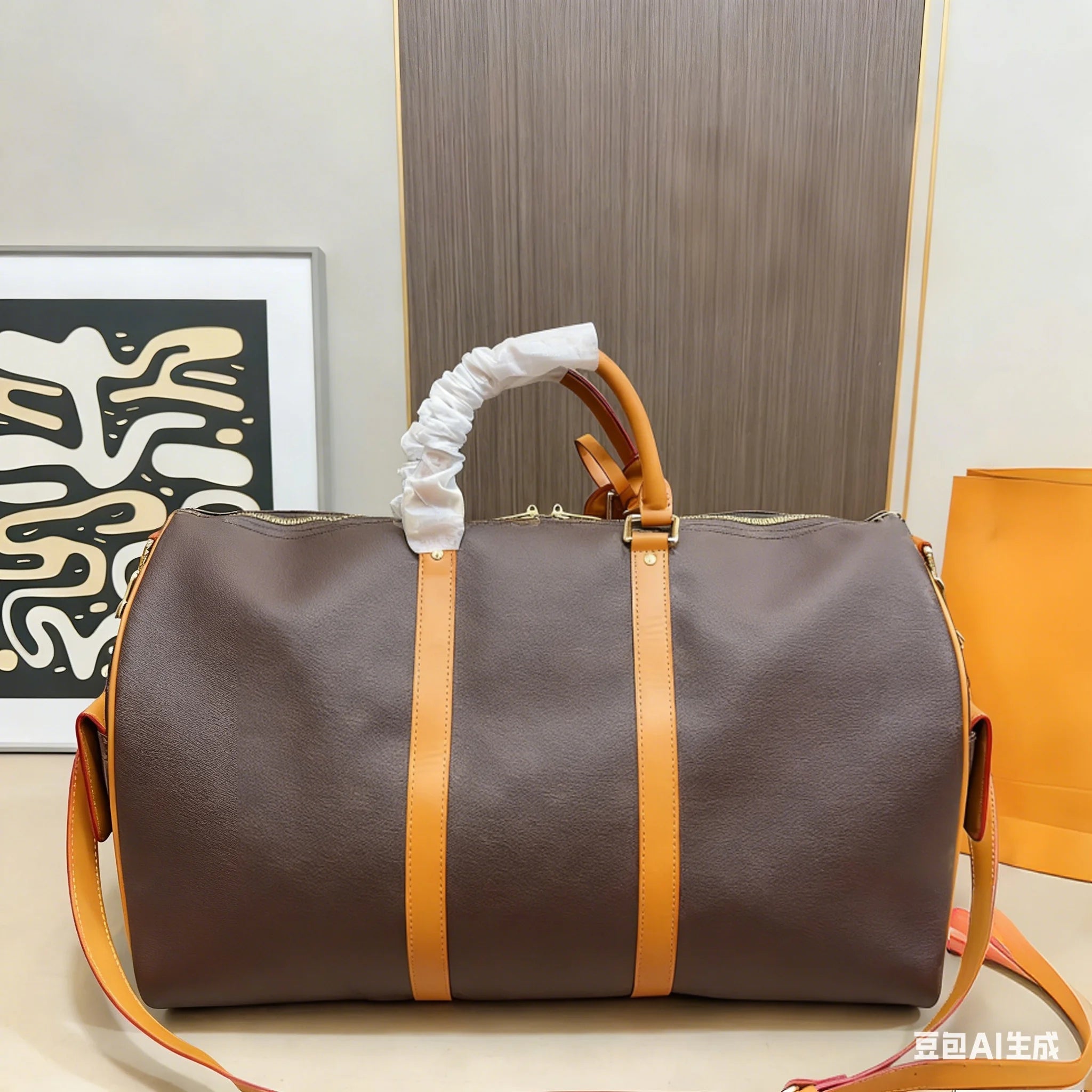 2025 Women Pillow Bag New Autumn Winter Color Collision Color Assorted Fashion Simple Retro Bag 31*25cm