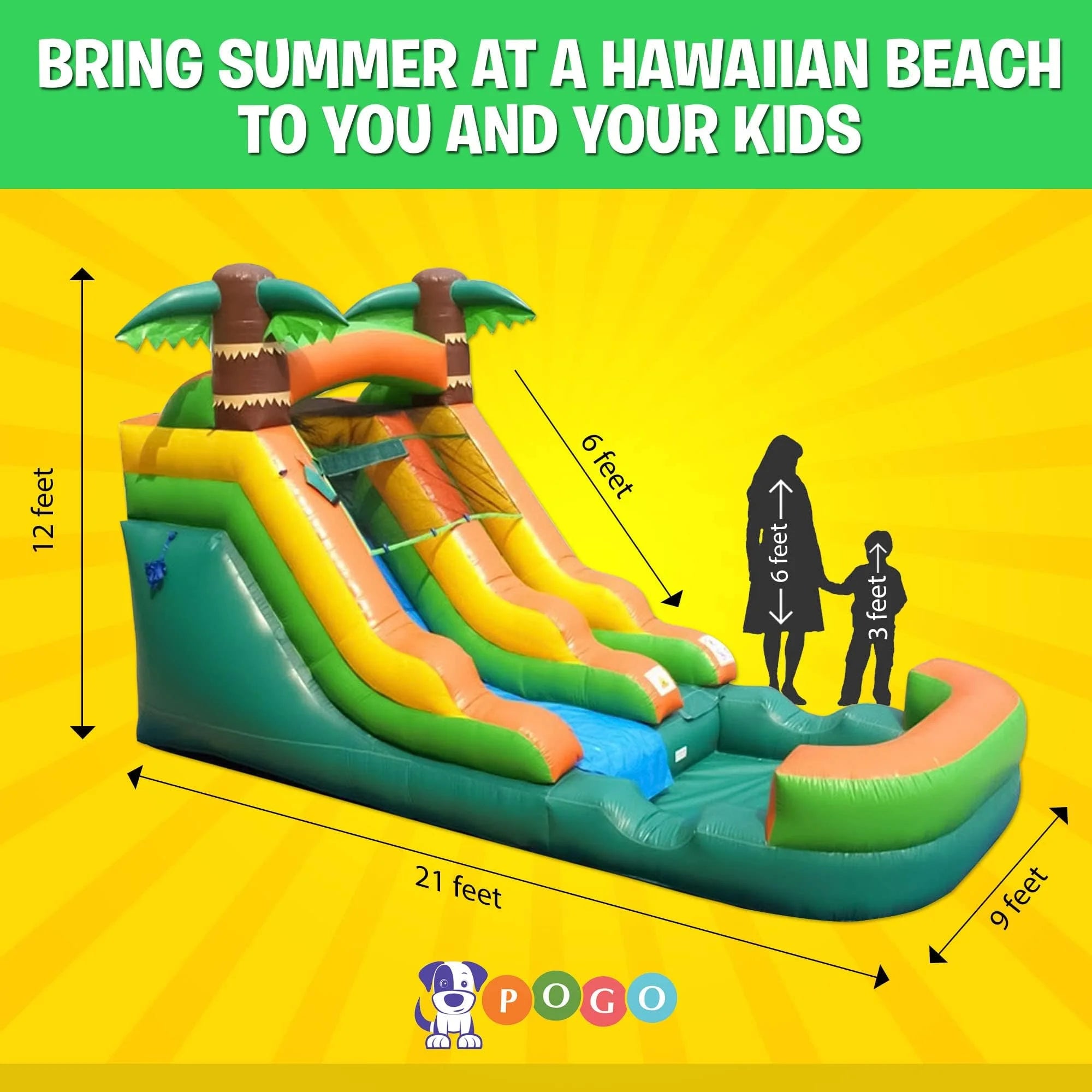 RTS Inflatable Summer Outdoor Sildes Air Bounce Water amusement Play Equipment Inflatble Water Double Slide Bubble Ball Pit