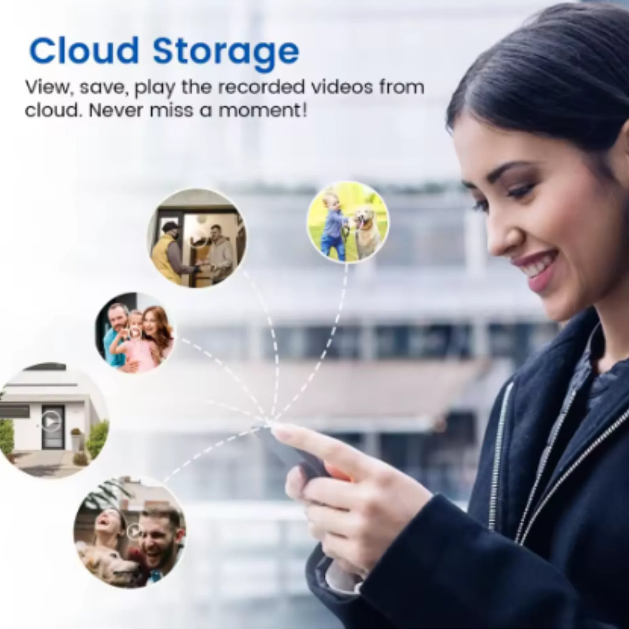 Orbitell Wireless Video Doorbell Camera – featuring 2-Way Audio, AI Motion Detection, Night Vision, Cloud Storage
