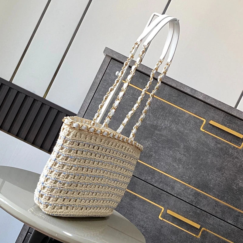 Genuine Leather Tote Bags for Women Luxury Designer Handbags Purses 2025 New Large Capacity Cowhide Underarm Shoulder Bag