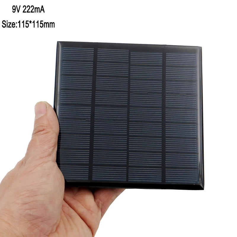 Solar Panel 6V 9V 18V Mini Solar System DIY For Battery Cell Phone Chargers Portable 2W 3W 4.5W 6W 10W Solar Cell
