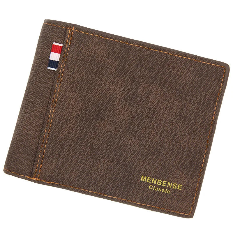 CustomMen Picture Wallets Photo Engraving Leather Wallet Short Three Bifold Large-capacity Multi-functional Business Wallets