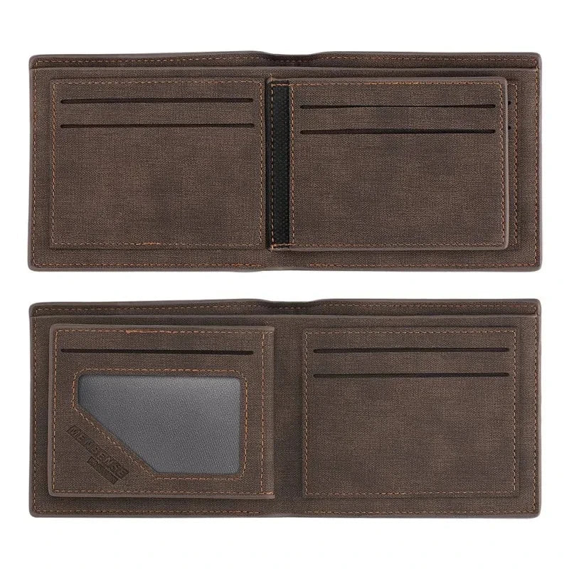 CustomMen Picture Wallets Photo Engraving Leather Wallet Short Three Bifold Large-capacity Multi-functional Business Wallets