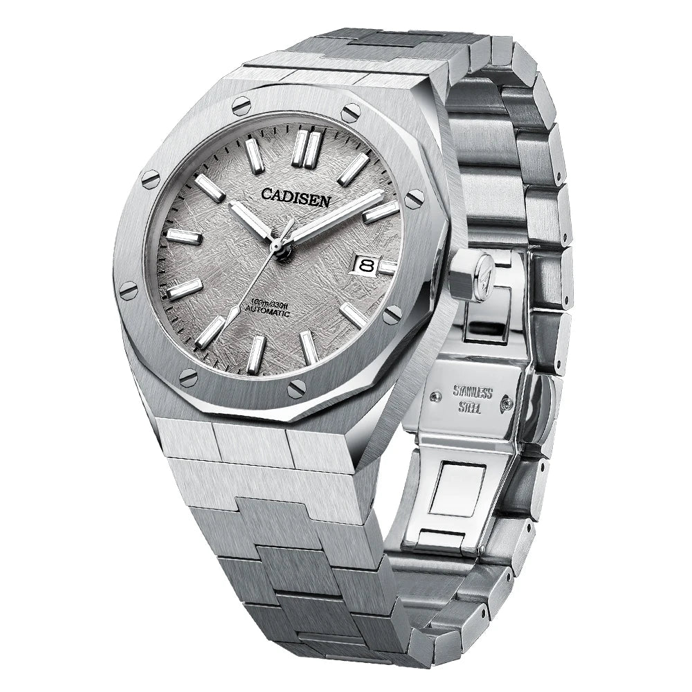CADISEN Automatic Mens Watches Fashion Top Brand Stainless Steel Sapphire Glass Japan TMI NH35A Watch Men Mechanical Wristwatch