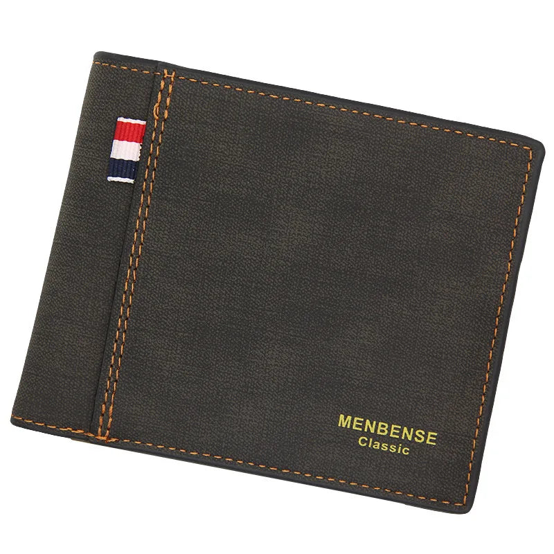 CustomMen Picture Wallets Photo Engraving Leather Wallet Short Three Bifold Large-capacity Multi-functional Business Wallets