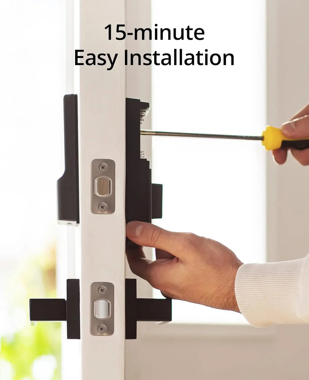 Smart WiFi Deadbolt Lock with Keyless Entry, Touchscreen Keypad, App Control, Easy Install, No Bridge Needed