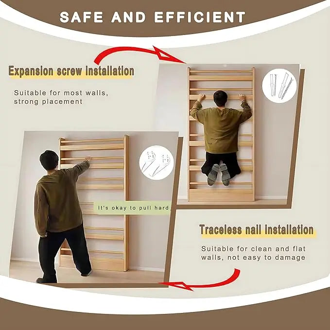 Behind The Door Bookshelf, 6-Tier Wooden Bookcases with Open Display Shelves, Behind The Door Storage Organizer for Toys and Boo