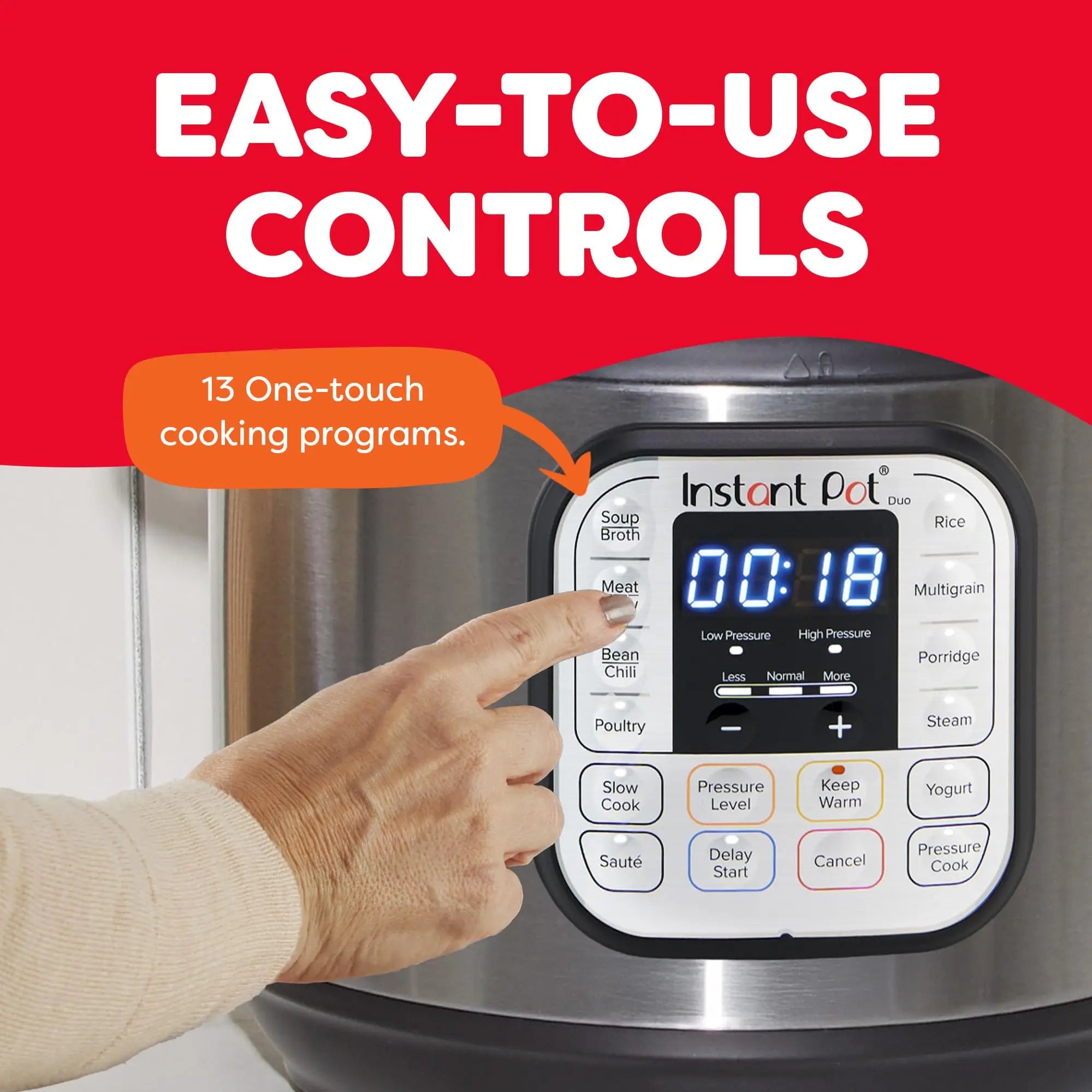 Electric Pressure Cooker 6 Quart, 7-in-1 Multi-Cooker: Steamer, Rice & Yogurt Maker, Slow Cook, Sauté, Warmer Sterilizer