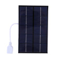 5W 5V Portable Solar Panel Polysilicon USB Solar Cell Panel Solar Plate for 3-5V Battery/Phone Charging for Outdoor Camping