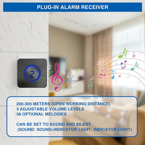 3pack/lot Driveway Alarm Mo-tion Sensor Alarm System