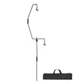 Shepherd Hook Stand Collapsible Lantern Pole Light Stand Holder Lighting Ground Stake Portable With Storage Bag For Picnic