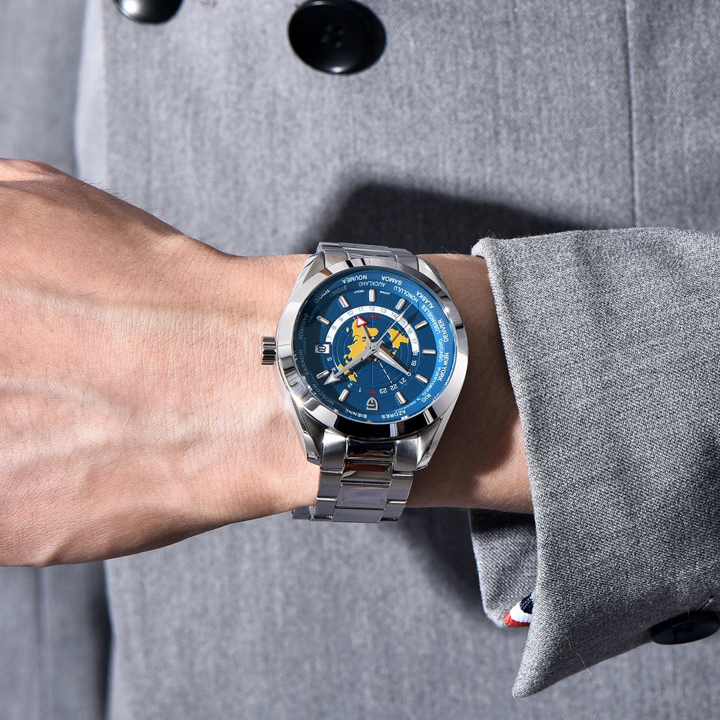 2024 New PAGANI DESIGN GMT Men's Watches NH34A Mechanical Watch For Men Automatic Wristwatch Luminous Dial Sapphire Reloj Hombre