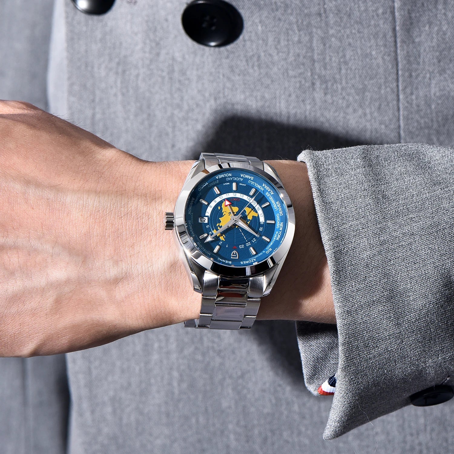 2024 New PAGANI DESIGN GMT Men's Watches NH34A Mechanical Watch For Men Automatic Wristwatch Luminous Dial Sapphire Reloj Hombre