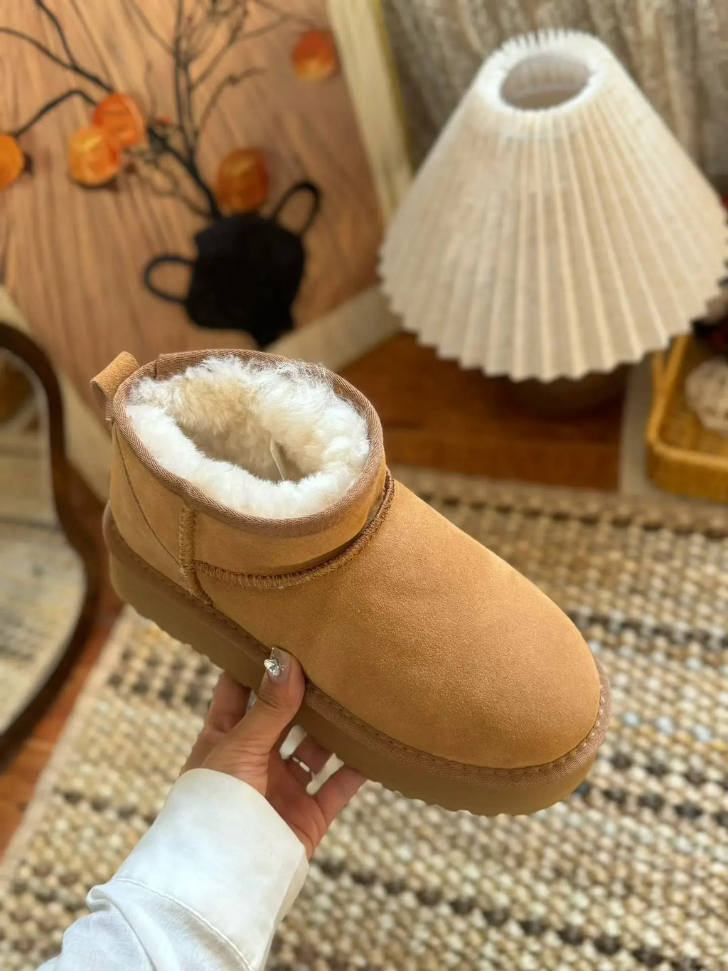 2026 New Winter Women Snow Boots Genuine Leather Wool Fashion Luxury Brand Ankle Boots Warm ‮04-53 SeziS UggS