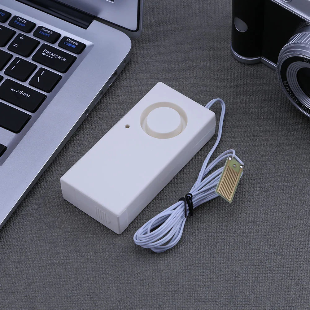 Mini Security Soaking Sensor Battery Powered Liquid Level Alarm Loud Water Level Alarm Detector Plastic Housewear Furnishings