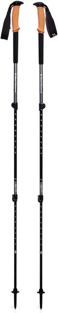 Trail Trekking Poles (Pair) | Lightweight Aluminum Hiking Poles | Natural, Cork, or Foam Grips | FlickLock Adjustable Shafts