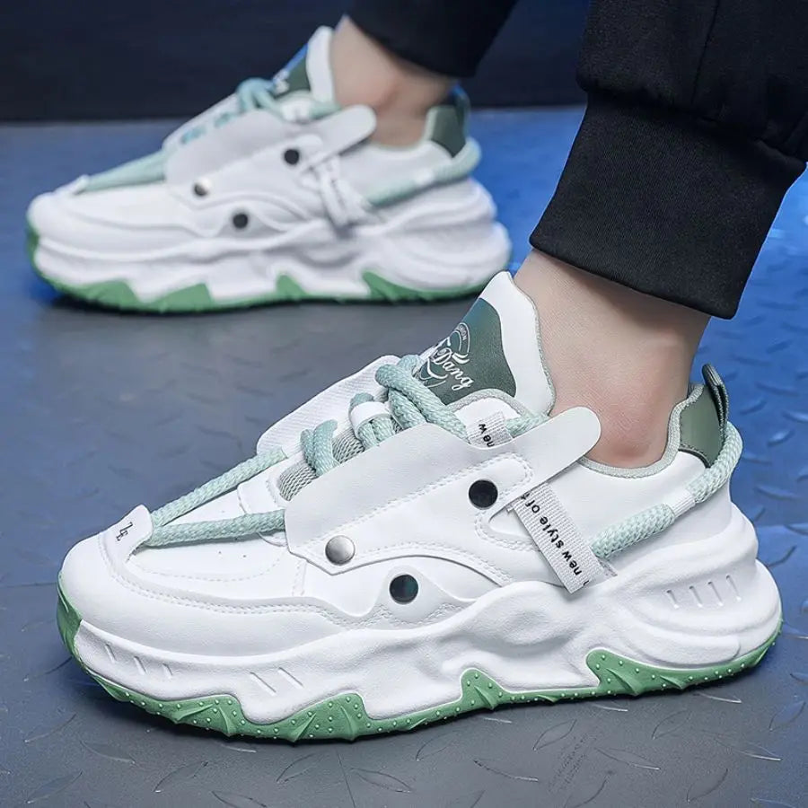 New thick-soled height-increasing dad shoes for men throughout the four seasons, versatile outdoor sports shoes for teenagers