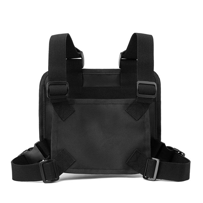 Reflective Design Chest Rig Bag Wear-resistant Tactical Vest Bag Multiple Pockets Students Chest Bag Hip-hop Streetwear Back2026