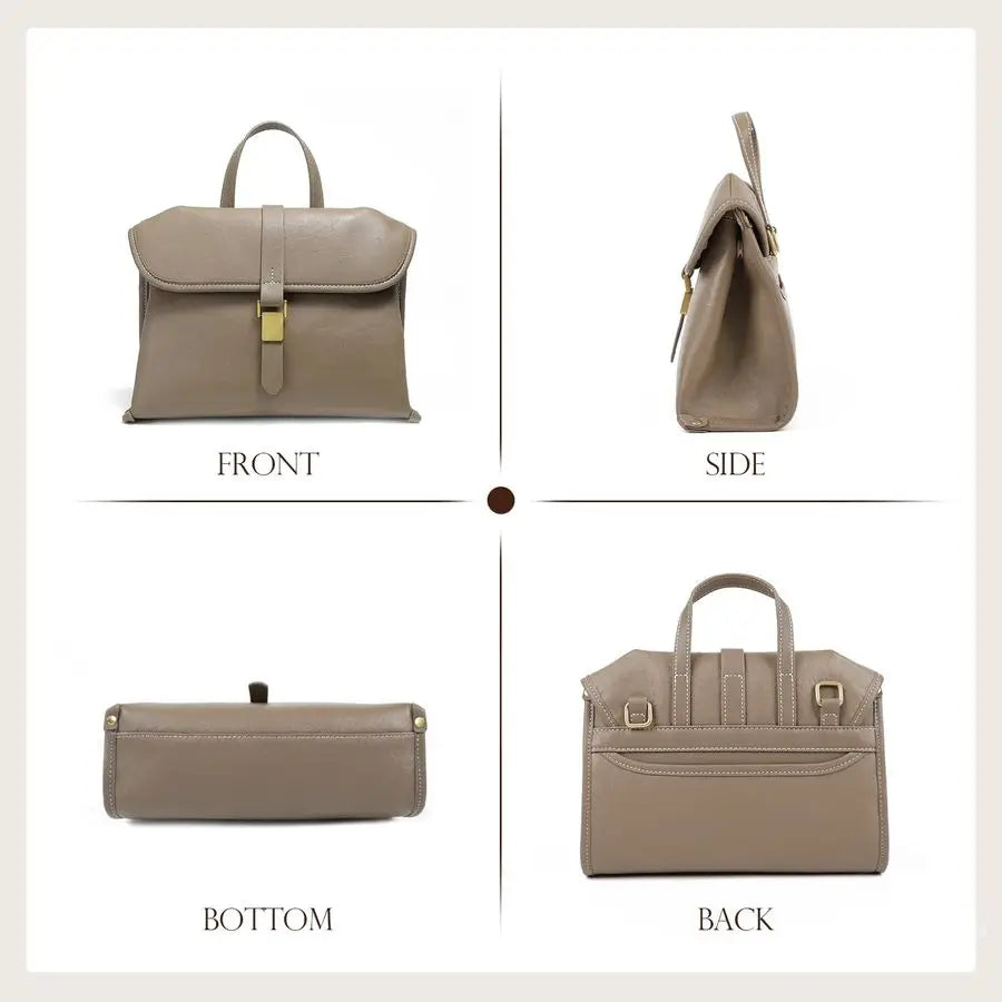 Leather Crossbody Bags for Women, Soft Handbags Shoulder Bag Top Handle Bag for Women