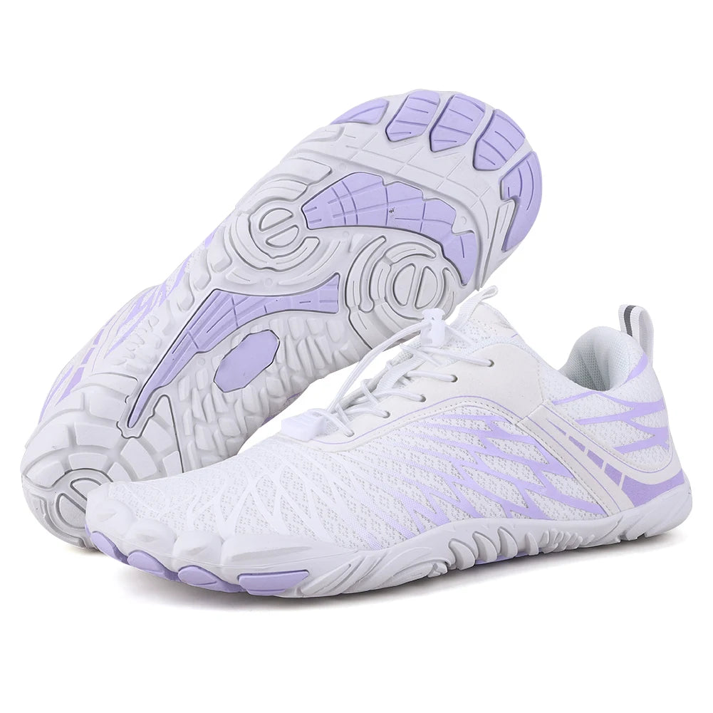 Unisex Water Shoes Lightweight Aqua Shoes Non Slip Barefoot Beach Shoes Comfortable Casual Wading Shoes Adjustable for Men Women