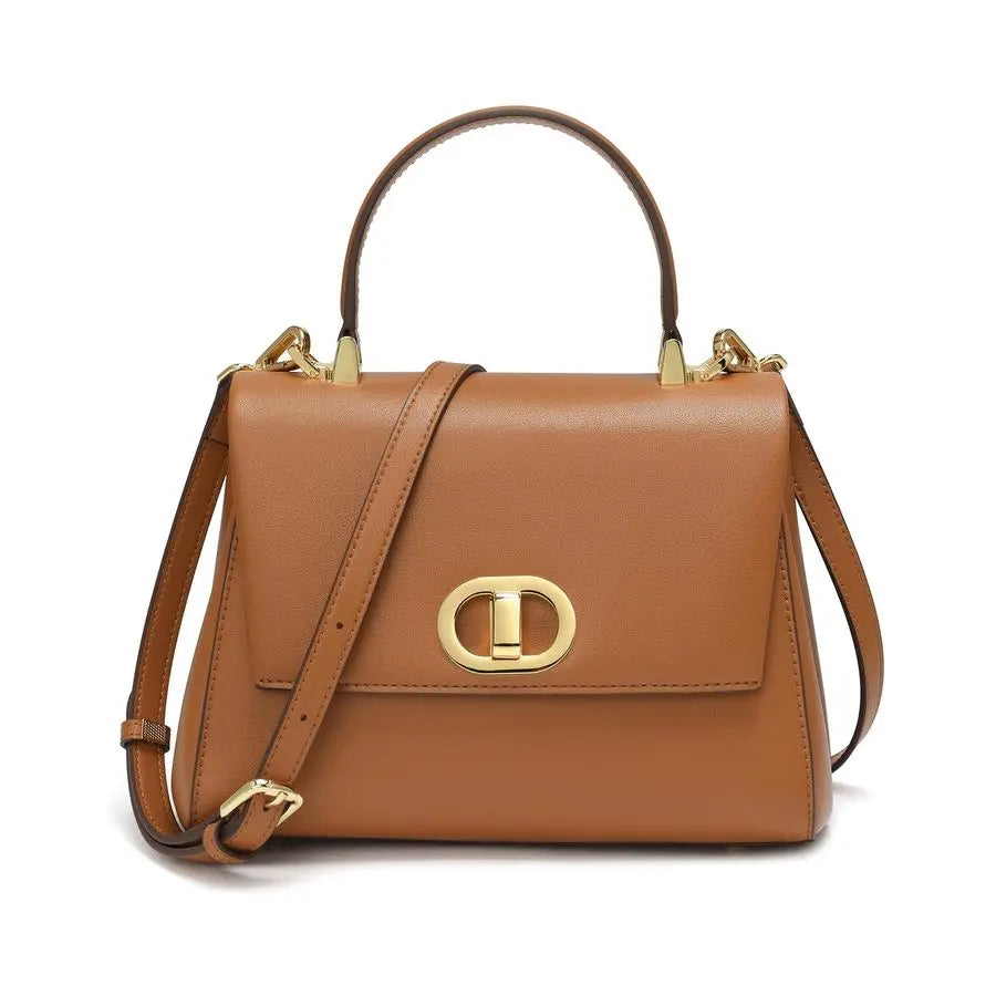 Handle Bag Leather Satchel Bags for Women Luxury Designer Business Crossbody Work Purse with Multiple Internal Pockets