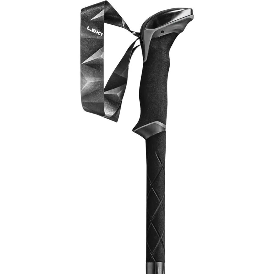 LEKI Makalu FX Carbon Trekking Poles - Foldable Collapsible Lightweight Walking Poles for Hiking in Black with Carbon Fiber Con