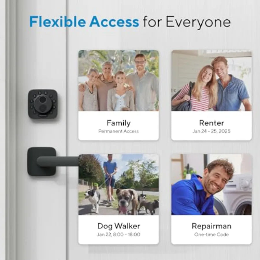 Bolt Smart Lock Built-in Wi-Fi Matter Over Thread Works with Apple Home Alexa Google 7-in-1 Keyless Entry Deadbolt wit