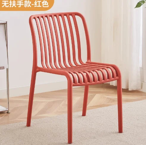 Balcony Plastic Backrest Leisure Luxury Chair Home Restaurant Dining Room Chair Sillas Para Comedor Beach Chairs For Kitchen