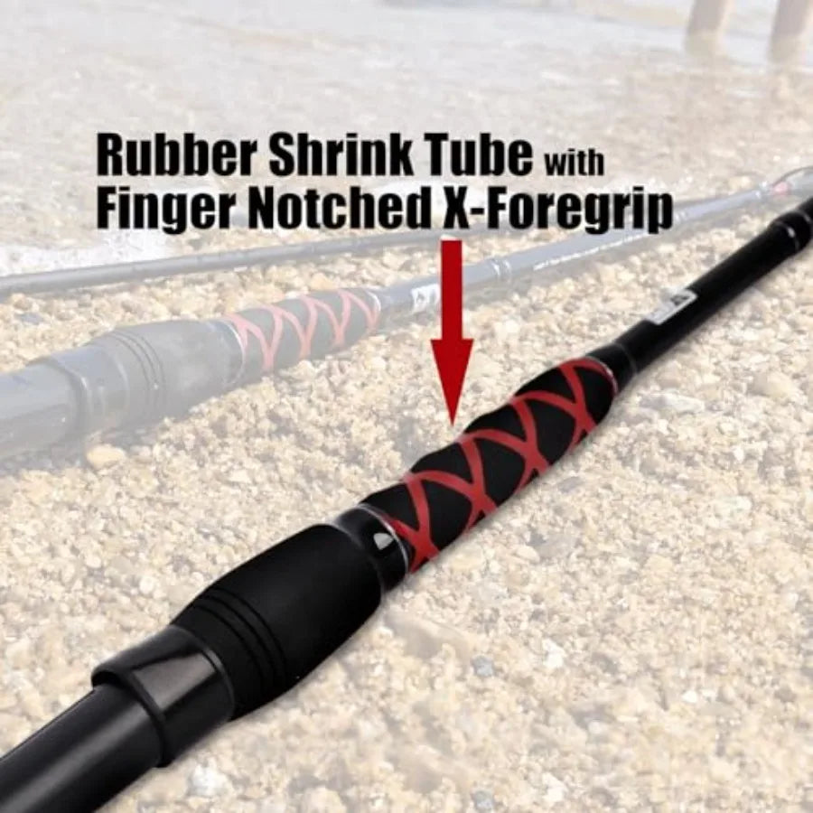 Surf Spinning Fishing Rod 2Piece 3Piece Carbon Fiber Travel Fishing Rod for Saltwater and Freshwater Angling Lightweigh