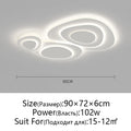 Modern and Simple White LED Ceiling Lamp Milk White Wind Living Room Dining Room Lamp Bedroom Kitchen Ceiling Lamp Indoor Lighti