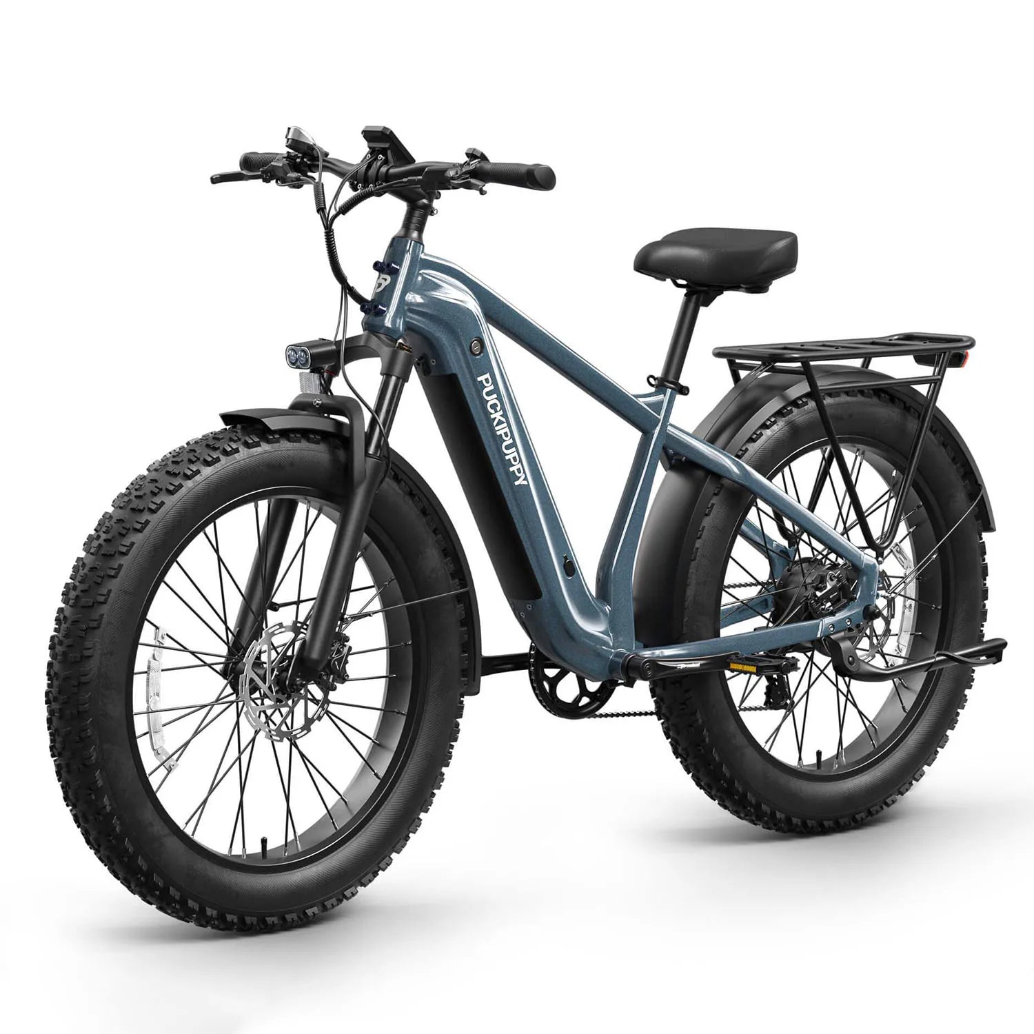 PUCKIPUPPY Beagle II Electric Bike 26"Fat Tire 80Miles Range Electric Mountain Bike 960W 48V 15AH Ebike With 2-Year Warranty