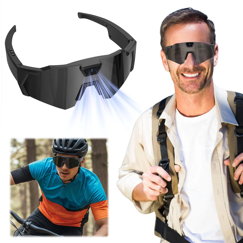 Sport Camera Sunglasses HD 1080P Video Recording Glasses Sports Wearable Glasses Suitable for Men and Women