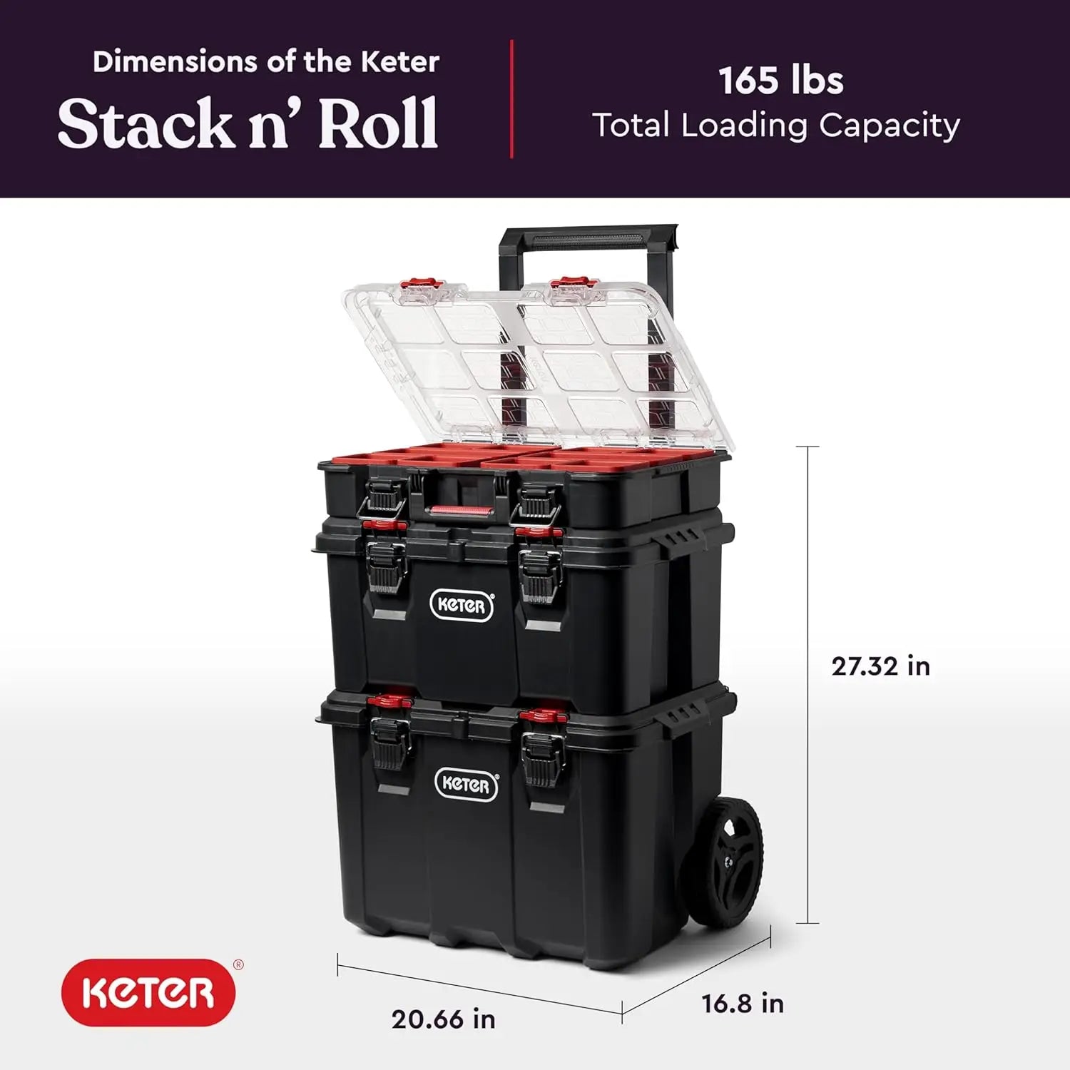 Modular Rolling Tool Organizer System with Cart, Box & Parts Tray for Garage Storage DIY Projects