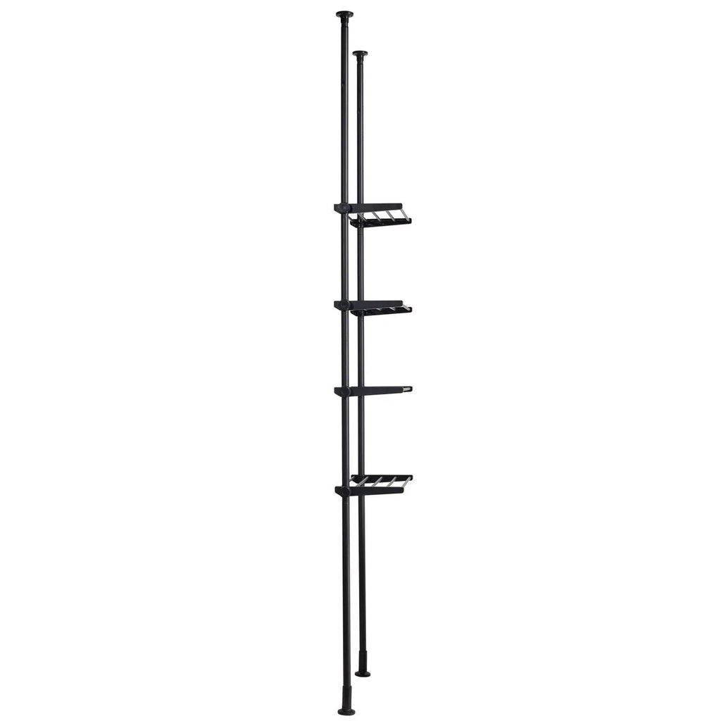 4-Tier Tall Bathroom Shelf Over Toilet 4.3-11.1' Height 27.6-44'' Width Storage Organizer Rack