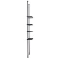 4-Tier Tall Bathroom Shelf Over Toilet 4.3-11.1' Height 27.6-44'' Width Storage Organizer Rack