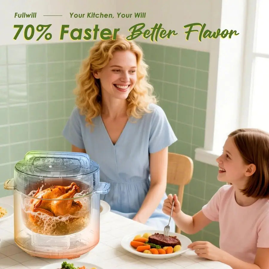 9in1 Electric Pressure Cooker2025 Upgraded, 12 Presets Instant Multi Cooker, Olla de Presion Nonstick Pot 6 Quarts
