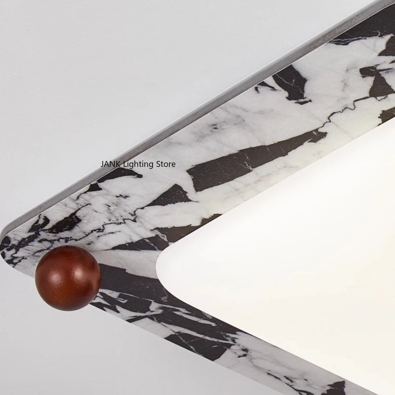 Italian Marble Bedroom Lamp Ceiling Lamp French Master Bedroom High-end Room Model Room Lighting Fixture Includes Remote Control