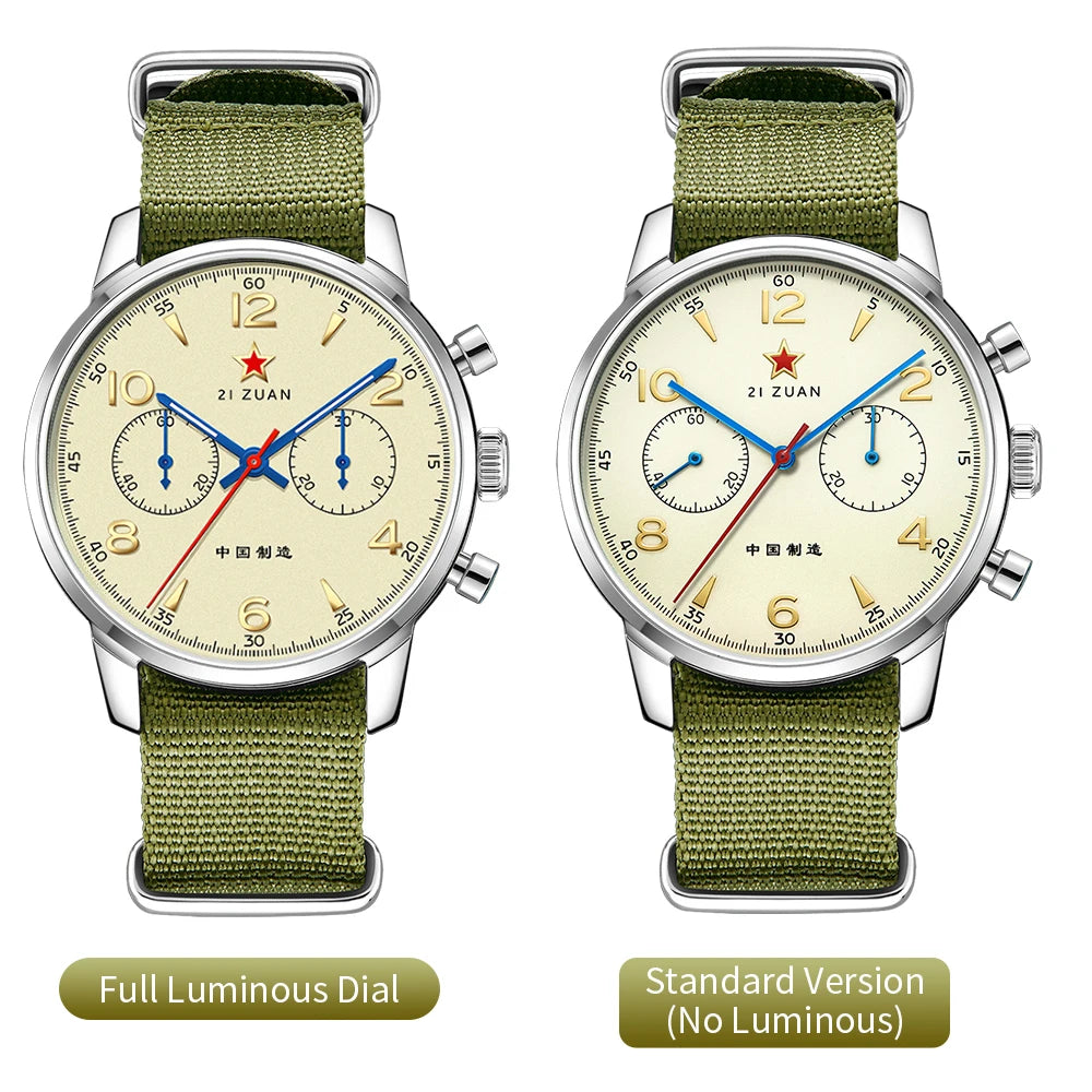 TOPHILL 1963 Chronograph Air Force Aviaion Men Mechanical Watches Sapphire Seagull ST1901 Movement Waterproof Men's Watch Pilots