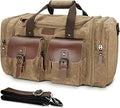 Waterproof 60L Canvas Duffle Bag for Weekend Travel and Overnight Adventures