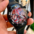 reef tiger brand men's fully automatic mechanical watch, business men's watch, personalized and fashionable men's sports watch