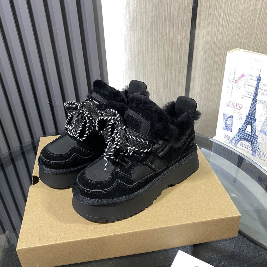 Women's Winter Snow Boots Outdoor Hiking Boots Fashion Waterproof Cold Weather Footwear  shoe