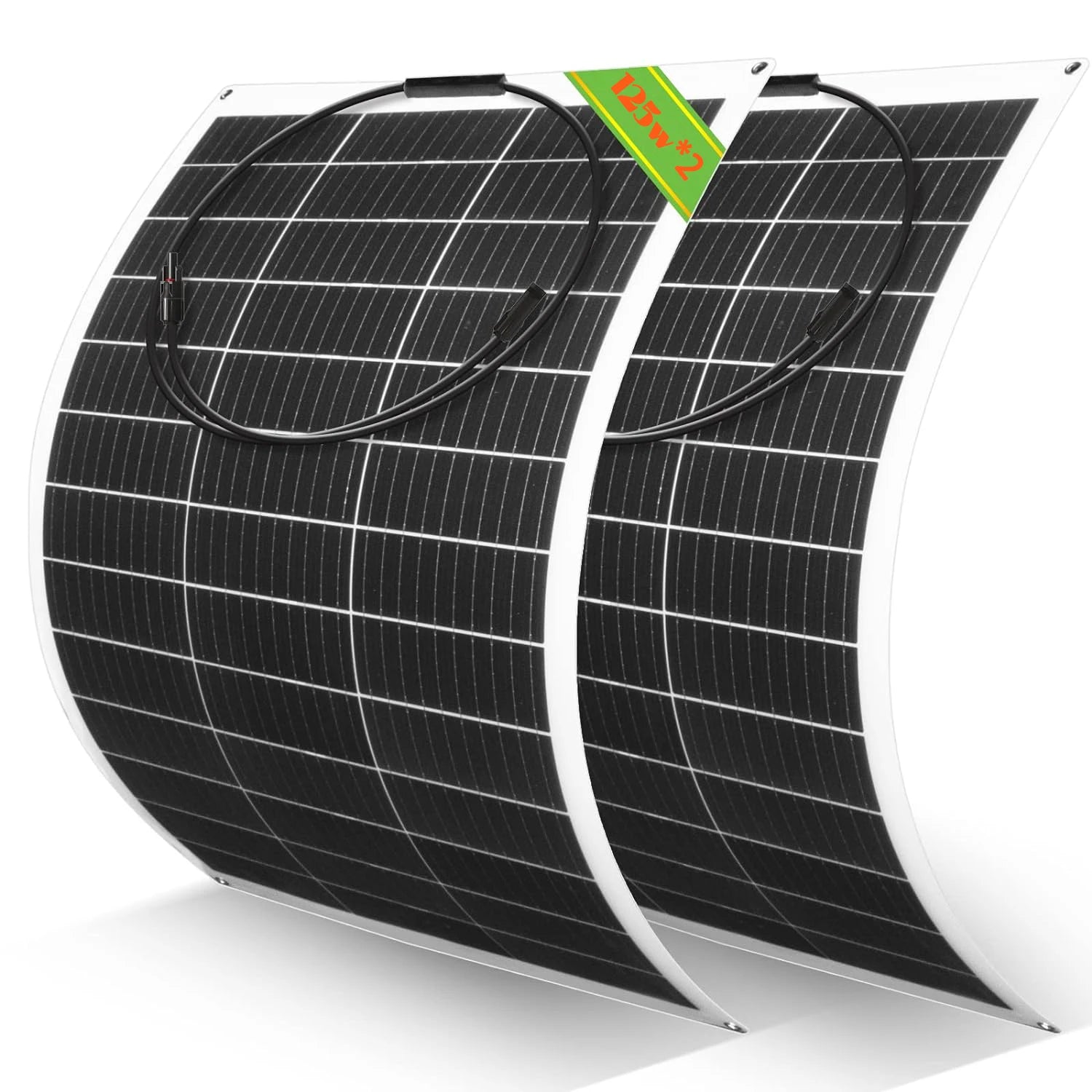 18V Solar Panels 125W 250W 375W 500W Flexible Solar Panel Mono Solar Cell For 12V/24V Battery Charger 1000W Home Kits RV Boat