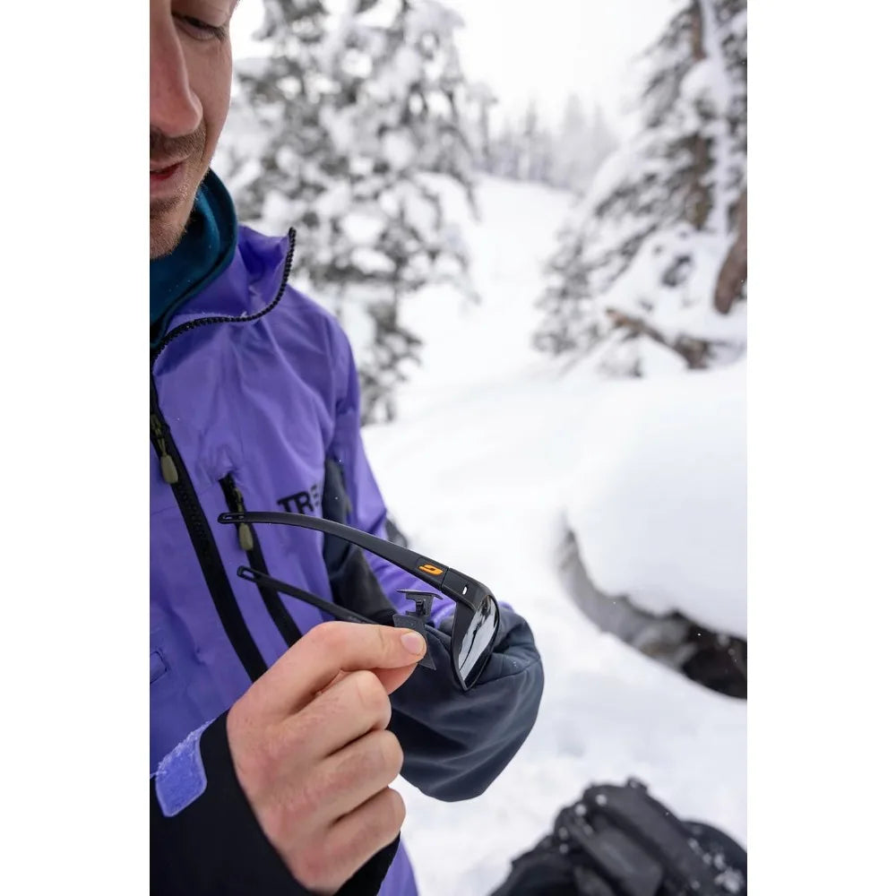 Sunglasses for men and women, side shield for mountaineering, hiking, skiing, hiking and snow travel